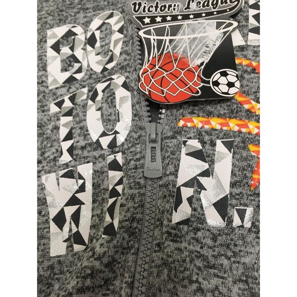 Victory League Baby Boys 2-Piece Jogging Suit Set Size 18 Months Gray Black - Picture 2 of 9